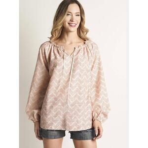 Lemlem Imani Long‎ sleeve Grandfather Shirt Size Large